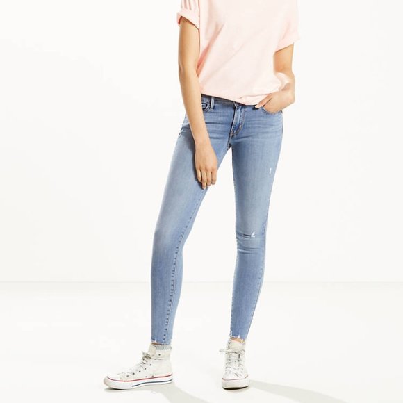 Levi's Skinny Jeans • mid-rise • 710 • distressed - Picture 1 of 11